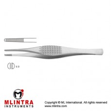 Strassburger Modell Dissecting Forceps 1 x 2 Teeth Stainless Steel, 20 cm - 8" 